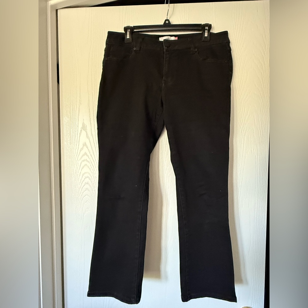 CAbi Women's Straight Leg Black Jeans